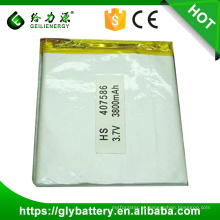 407586 rechargeable li polymer battery pack li polymer battery 3.7v 3800mah